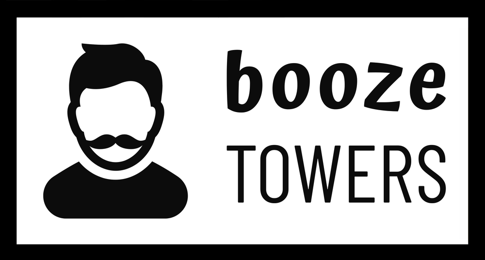 Booze towers logo. Booze towers are Australia's number 1 provider of certified beer towers and cocktail towers.