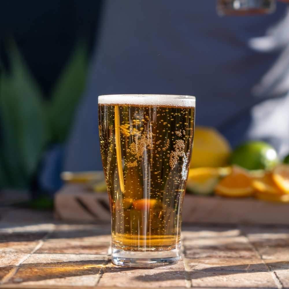 285ml Polycarbonate Conical Beer Certified and Nucleated Glass - Booze Towers, perfect beer glass to use with a beer tower